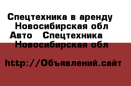 Спецтехника в аренду - Новосибирская обл. Авто » Спецтехника   . Новосибирская обл.